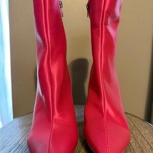 Hot Pink  Women's Stiletto Boots - Brand